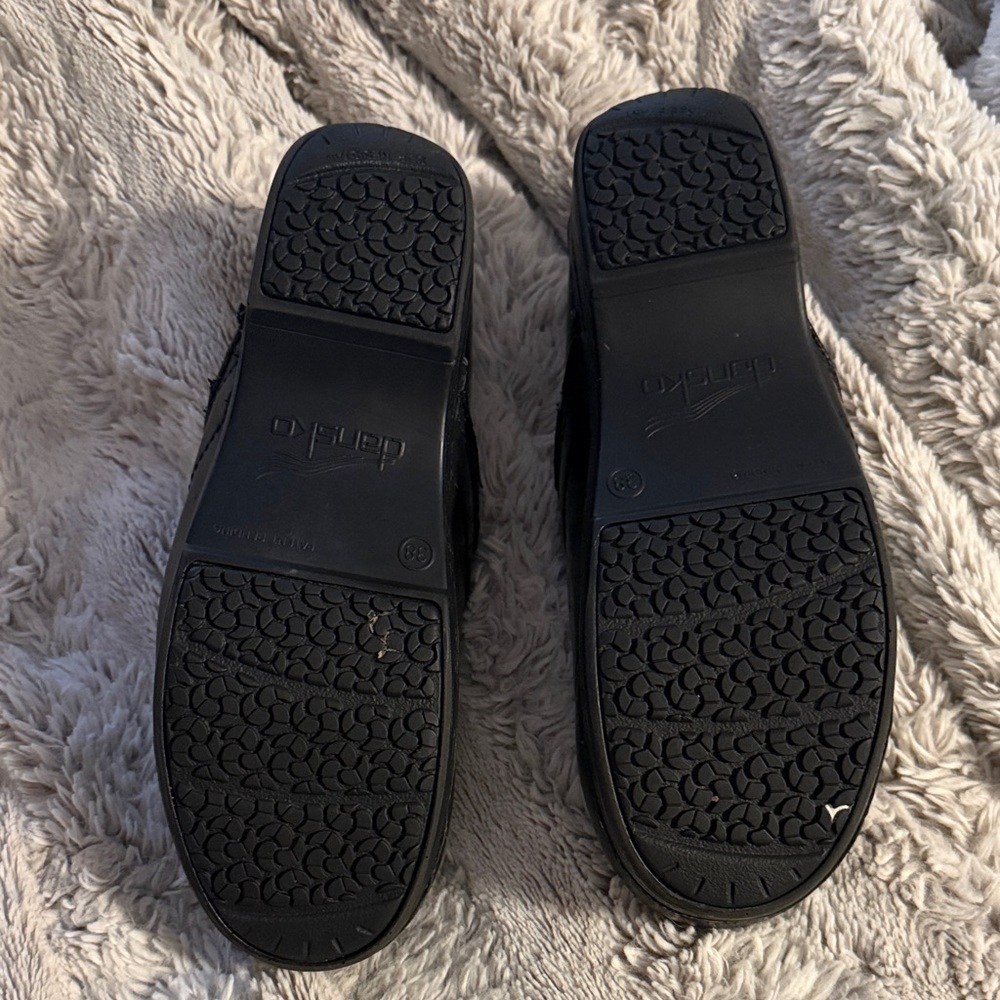 Dansko Black Leather Clogs - Picture 3 of 3
